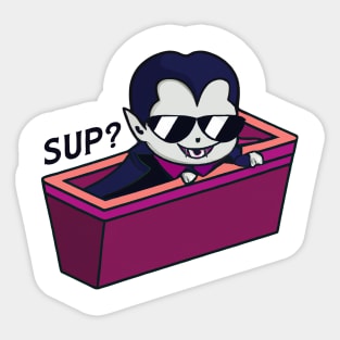 Cute Halloween Vampire Sticker